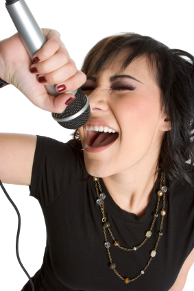 girl singing